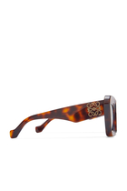 Beveled Cateye Sunglasses