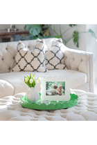 Racing Round Scalloped Tray