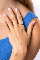 Eclipse Ring, 18k Yellow Gold, Diamond & Pearl