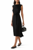 Garnier Pleat Jacquard Dress