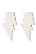 Kids Chenille Lightning Bolt Patches Set