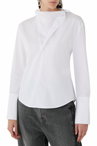 Scarf Poplin Blouse
