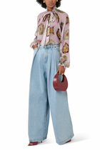High-Rise Wide Leg Jeans 
