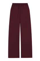 ALERA Wide-Leg Silk Trousers