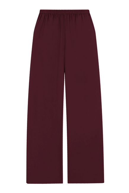 ALERA Wide-Leg Silk Trousers