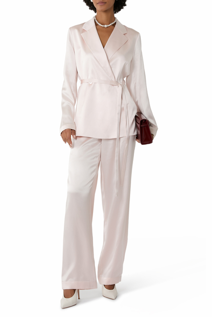 Sahel Silk Satin Trousers