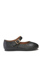 Kids Ballerina Leather Pumps
