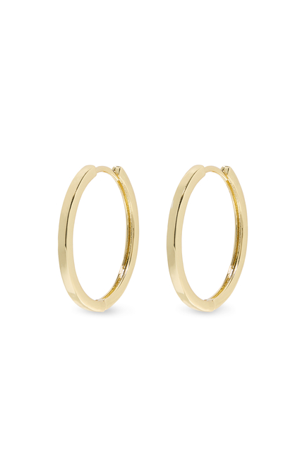 Timeless Hoops,  18K Vermeil