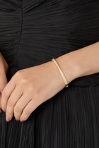 Staci Cuff Bracelet, 14K Vermeil on Sterling Silver with Cubic Zirconia