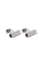 Cable Rope Cufflinks,  White Bronze Plated Base Metal