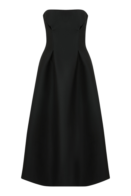 Silk Wool Noir Dress
