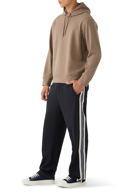 Jersey Trousers with Logo Bands