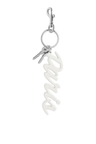 Paris Silicone and Stainless Steel Keychain