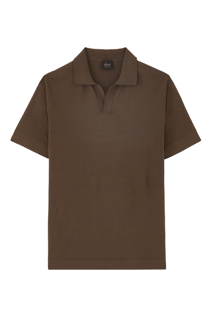 Cotton & Silk Polo Shirt