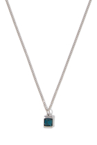 Valor Blue Topaz Necklace, Sterling Silver & Semi Precious Stone