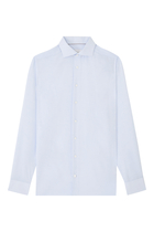 Semi-Solid Cotton Linen Shirt