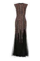 Sleeveless Gown with a Slit