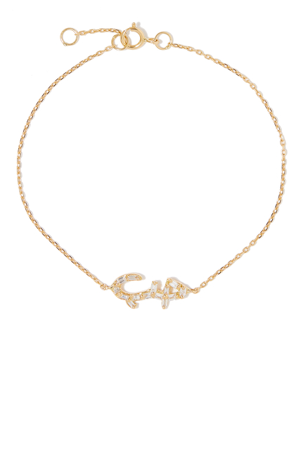 Hobb Love Bracelet, 18k Yellow Gold & Diamonds