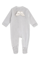 Kids Velour Angel Wing™ Sleepsuit