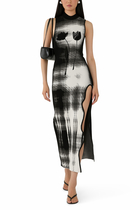 Yuki UV Reactive Wavy Asymmetric Dress