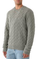 Cable-Knit Cashmere Sweater