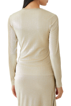 Asymmetric Metallic T-Shirt