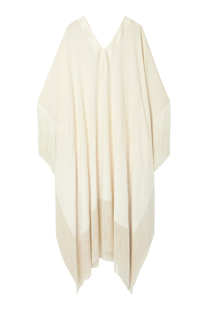 Very Ross Fringed Crepe Kaftan