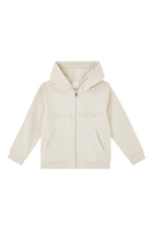 Kids Logo Hooded Cardigan