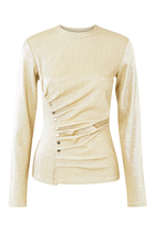 Asymmetric Metallic T-Shirt