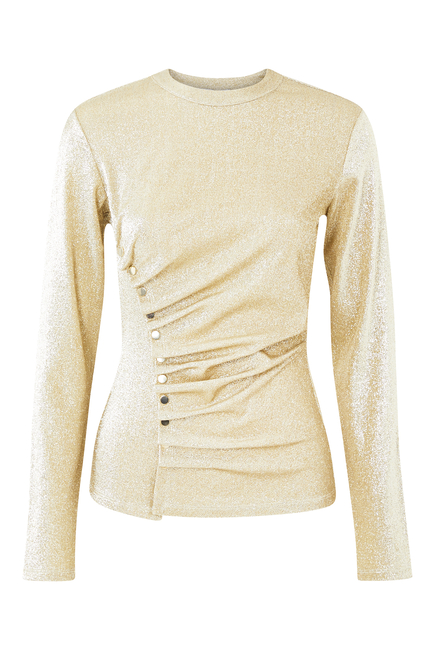 Asymmetric Metallic T-Shirt