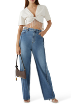 Cropped Embellished Top