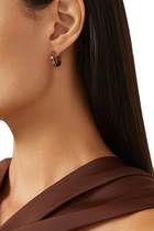 Quatre Classique Hoop Earrings, 18k Mix Gold & PVD