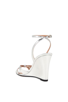 Tati 85 Mirrored Wedge Sandals