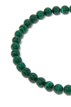 Malachite Beaded Necklace, 18K Yellow Gold