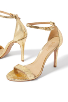 Gisele 105 Metallic-Finish Sandals