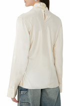 Off-Shoulder Satin Top 