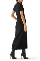 Long Piercing Cotton Jersey Dress
