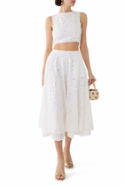 Broderie Crop Top