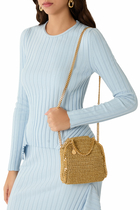 Falabella Lurex Crochet Tiny Shoulder Bag