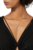 Quatre White Edition Necklace, set with Diamonds
