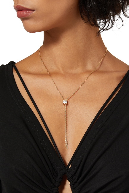 Quatre White Edition Necklace, set with Diamonds