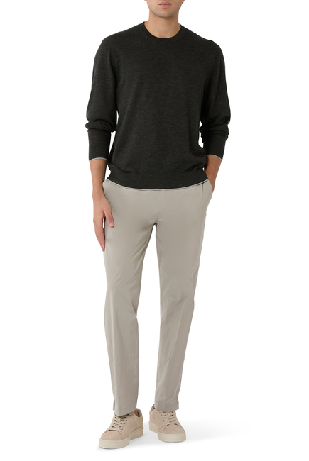 Cotton Poplin Trousers