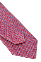Geometric Woven Silk Tie