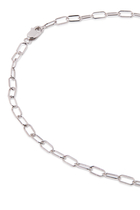 Chain Necklace, 18K White Gold