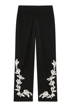 Daha Floral-Embroidered Pants