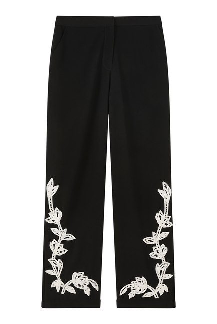 Daha Floral-Embroidered Pants