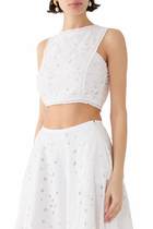 Broderie Crop Top