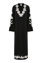 Daha Floral-Embroidered Kaftan