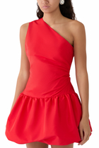 One-shoulder Bubble Mini Dress