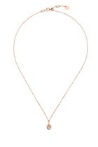 Cleo Mini Rev Pendan, 18k Rose Gold with Full Diamonds